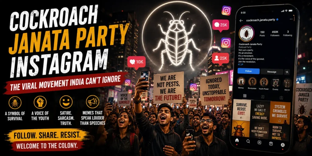 Cockroach janata party instagram
