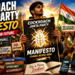 Cockroach janta party manifesto and youth movement in india