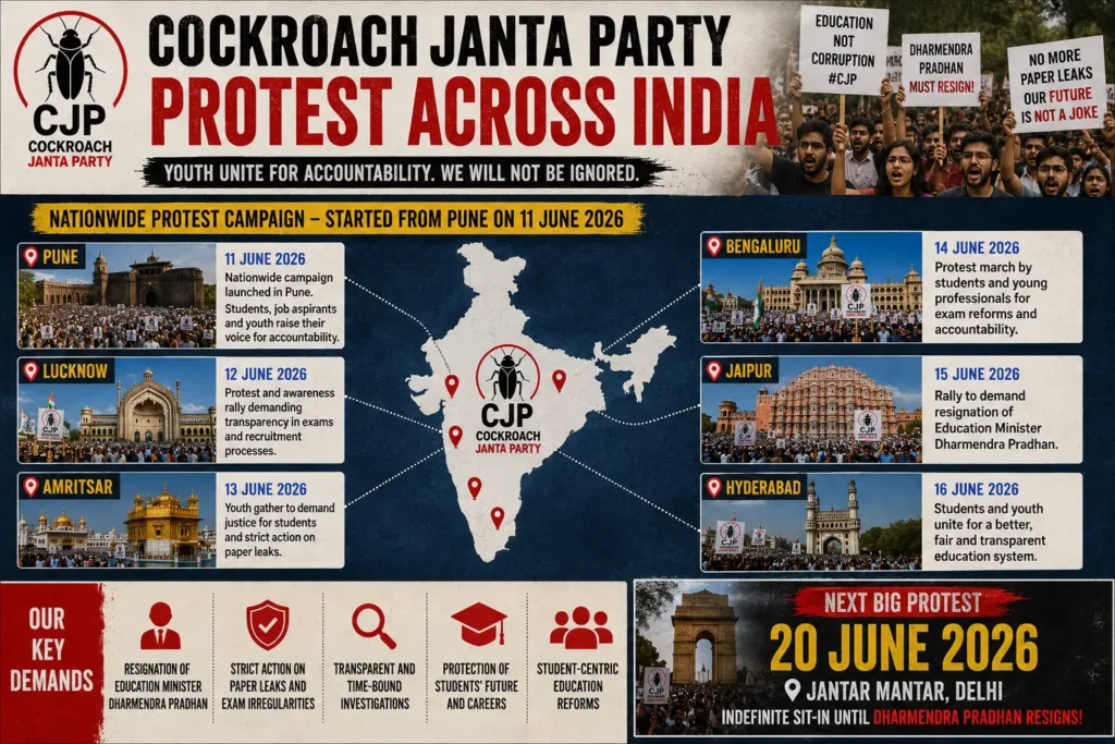 Cockroach Janta Party Why cockroach janta party protest